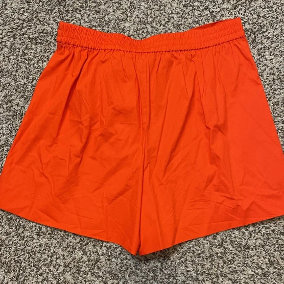 J. Crew Tie-Waist Short in Cotton Poplin Red - Picture 5 of 7